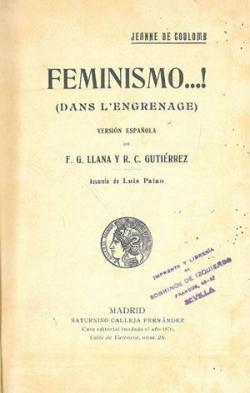 Feminismo...! par Jeanne de Coloumb