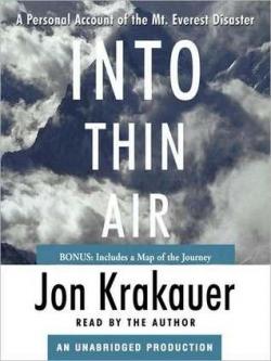 Into Thin Air: A Personal Account of the Mt. Everest Disaster par Jon Krakauer